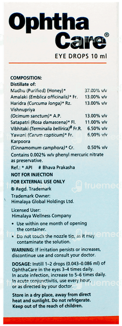 Himalaya Ophthacare Eye Drops 10Ml
